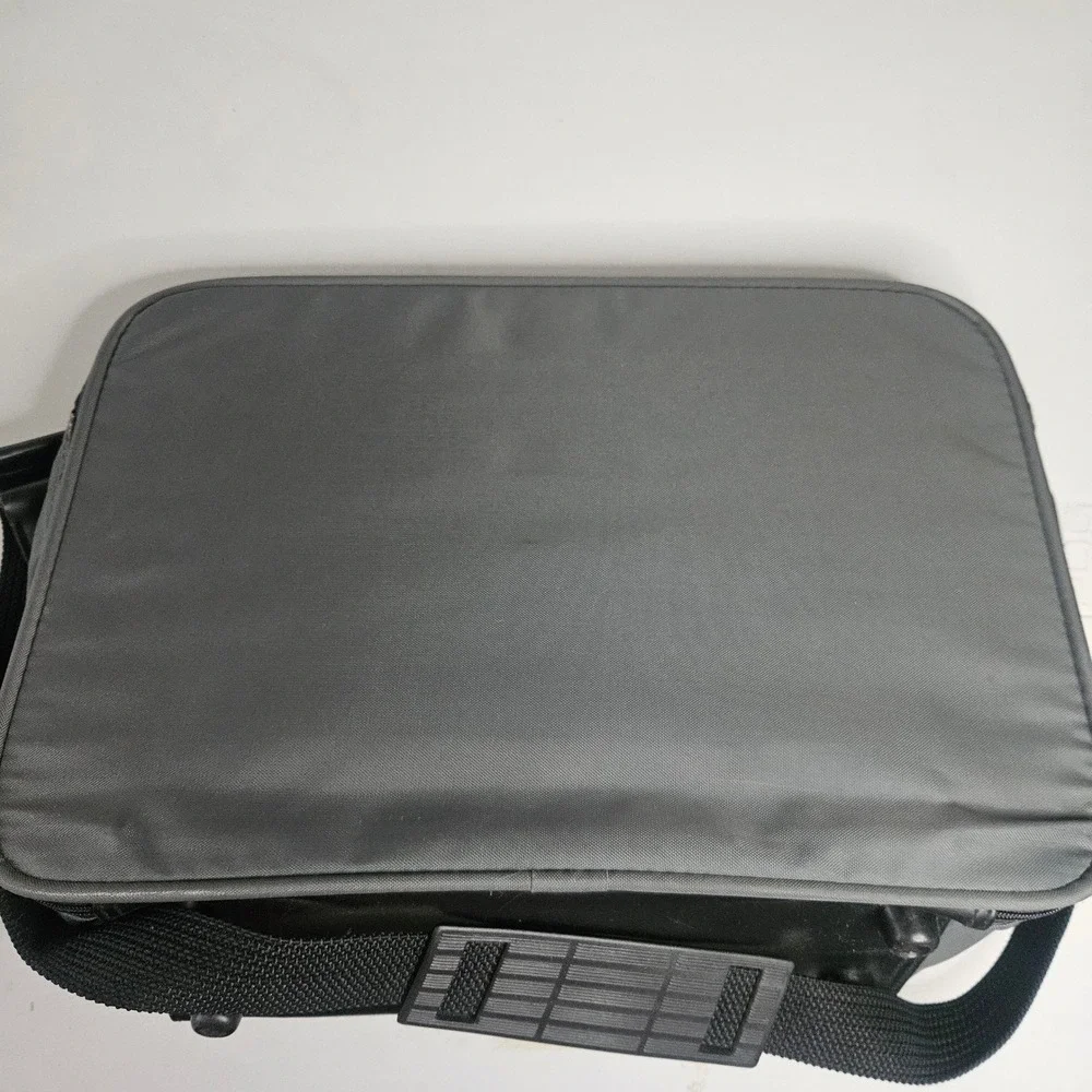 Vintage Samsonite Gray Nylon Travel Briefcase Laptop Bag Wetpak Lockable Gray